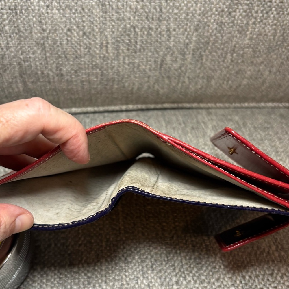 Kate Spade Women’s Red Leather Classic Bifold Wallet Made in Italy - Picture 5 of 9